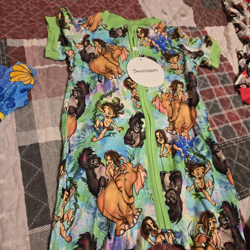 BAMBOO Jungle Adventure One Piece - Green and Brown